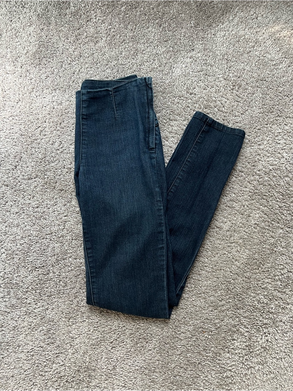 Dark Blue Slim Straight Jeans